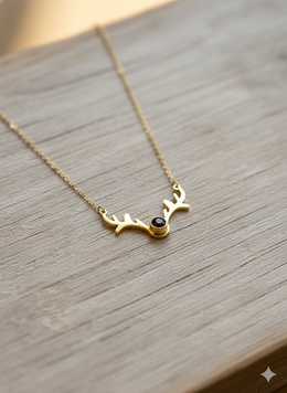 Deer Horn Pendant Necklace 310029