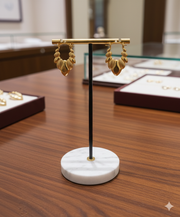 Puffy Gold Studs 110015