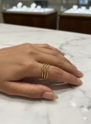 Beaded Bubble stacking Ring 510007